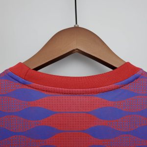 2021-2022 Barcelona Training Suit Red And Blue
