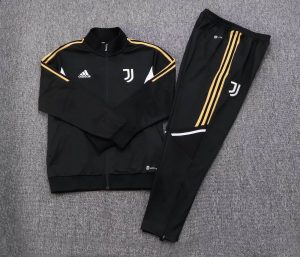 2022/2023 Juventus Long Zipped Jacket Black Football Shirt 1:1 Thai Quality