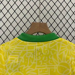 2024 Kids Size Brazil Home Soccer Jersey