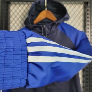 2023/2024 Arsenal Windbreaker Black Blue Soccer Jersey