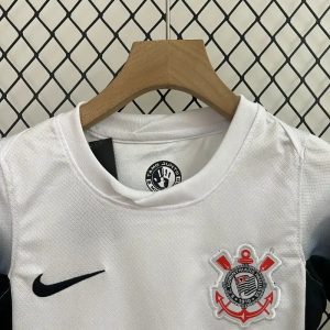 2024/2025 Kids Size Corinthians Home Soccer Jersey 1:1 Thai Quality