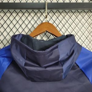 2023/2024 Arsenal Windbreaker Black Blue Soccer Jersey