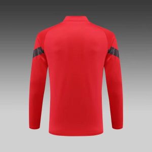 2022/2023 AC Milan Half-Pull Training Suit Red Soccer Jersey 1:1 Thai Quality