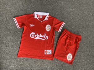 1996/1997 Retro Kids Size Liverpool Home Football Shirt 1:1 Thai Quality
