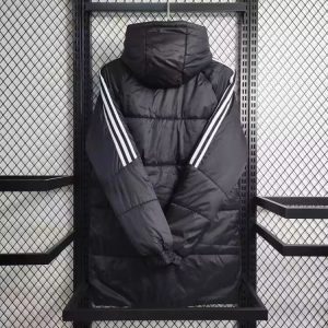 2024/2025 Juventus Black-White Edge Soccer Long Cotton jacket 1:1 Thai Quality