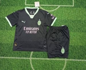 2024/2025 Kids Size AC Milan Third Away Soccer Jersey 1:1 Thai Quality
