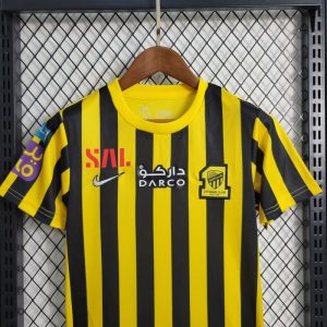 2022/2023 Kids Size Al-Ittihad Soccer Home Jersey 1:1 Thai Quality