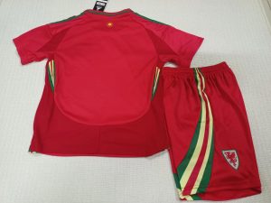 2024 Kids Size Wales Home Football Shirt 1:1 Thai Quality