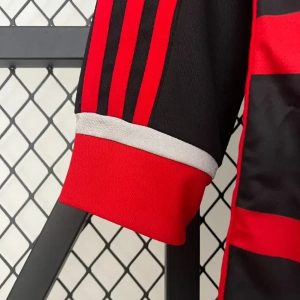 2024/2025 Long Sleeve Flamengo Home Soccer Shirt 1:1 Thai Quality