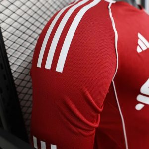 2025/2026 Long Sleeve Player Version Liverpool Home Football Shirt 1:1 Thai Quality