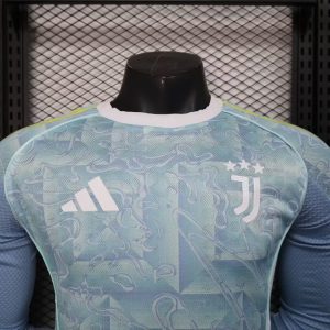 2025/2026 Long Sleeve Player Version Juventus Away Football Shirt 1:1 Thai Quality