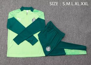 2024/2025 Palmeiras Half-Pull Training Suit Green Football Shirt 1:1 Thai Quality