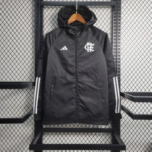 2023/2024 Flamengo Windbreaker Black Soccer Jersey
