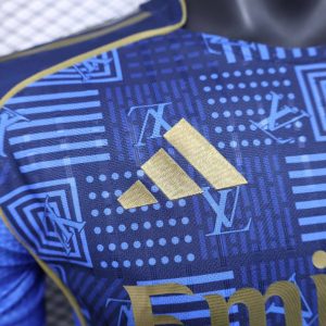 2025/2026 Player Version Real Madrid Special Edition Dark Blue Football Shirt 1:1 Thai Quality