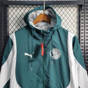 2023/2024 Palmeiras Windbreaker Green and White Jersey 1:1 Thai Quality