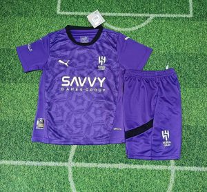 2024/2025 Kids Size Al-Hilal Third Away Football Shirt 1:1 Thai Quality
