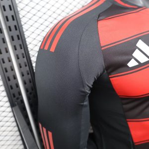 2025/2026 Long Sleeve Player Version Flamengo Home Football Shirt 1:1 Thai Quality