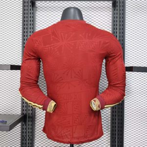 2025 Long Sleeve Player Version Mexico National Special Edition Gold Cup Red Football Shirt 1:1 Thai Quality