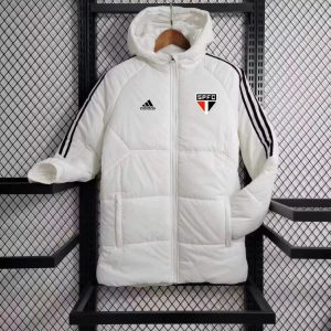 2024/2025 São Paulo White Soccer Long Cotton jacket 1:1 Thai Quality