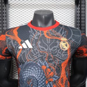 2025/2026 Player Version Real Madrid Special Edition Black Dragon Football Shirt 1:1 Thai Quality