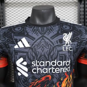 2024/2025 Player Version Liverpool Special Edition Black Orange Football Shirt 1:1 Thai Quality