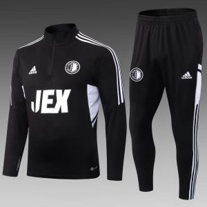 2022/2023 Feyenoord Rotterdam Half-Pull Training Suit Black Football Shirt 1:1 Thai Quality