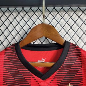 2023/2024 Kids Size AC Milan Soccer Jersey Home 1:1 Thai Quality