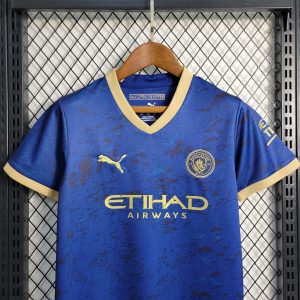 2023/2024 Kids Size Manchester City Special Edition Blue Football Shirt 1:1 Thai Quality