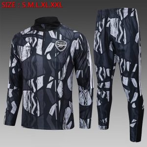 2024/2025 Arsenal Half-Pull Training Suit Dark Grey Football Shirt 1:1 Thai Quality
