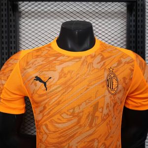 2025/2026 Player Version AC Milan Special Edition Orange Football Shirt 1:1 Thai Quality