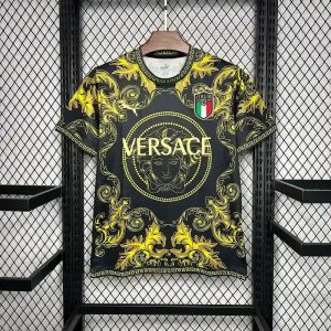 2024 Italy Special Edition Yellow and Black Soccer Shirt 1:1 Thai Quality