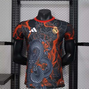 2025/2026 Player Version Real Madrid Special Edition Black Dragon Football Shirt 1:1 Thai Quality