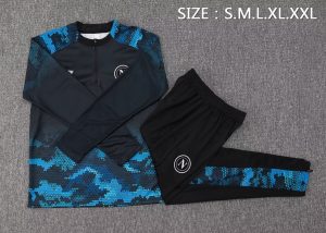 2024/2025 Napoli Half-Pull Training Suit Blue-Black Football Shirt 1:1 Thai Quality
