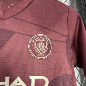2024/2025 Kids Size Manchester City Third Away Football Shirt 1:1 Thai Quality