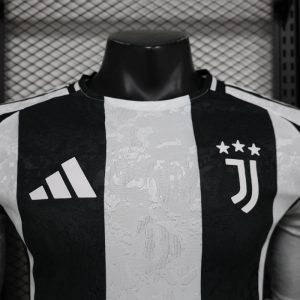 2024/2025 Long Sleeve Player Version Juventus Home Football Shirt 1:1 Thai Quality