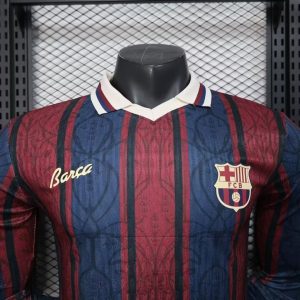 2025/2026 Long Sleeve Player Version Barcelona 125th Anniversary Edition Football Shirt 1:1 Thai Quality