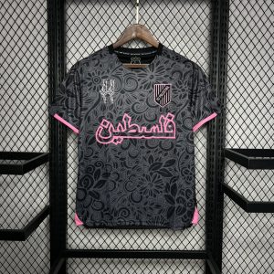 2024/2025 Palestine Training Wear Black Football Shirt 1:1 Thai Quality