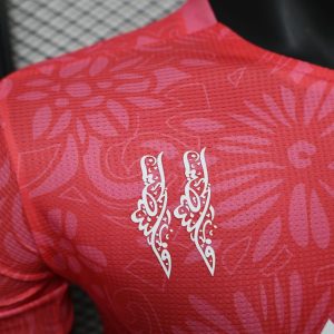 2024/2025 Player Version Palestine Training Wear Red Football Shirt 1:1 Thai Quality