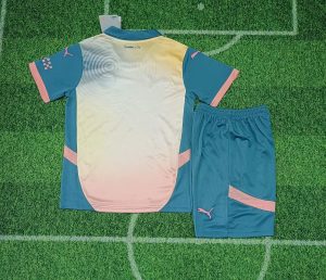 2024/2025 Kids Size Manchester City Fourth Away Football Shirt 1:1 Thai Quality