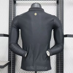 2025/2026 Long Sleeve Player Version AC Milan Black 125th Anniversary Edition Football Shirt 1:1 Thai Quality