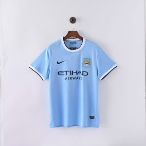 2013/2014 Retro Manchester City Home Football Shirt 1:1 Thai Quality