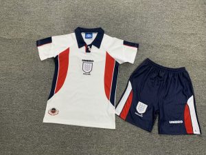 1998 Retro Kids Size England Home Soccer Jersey 1:1 Thai Quality