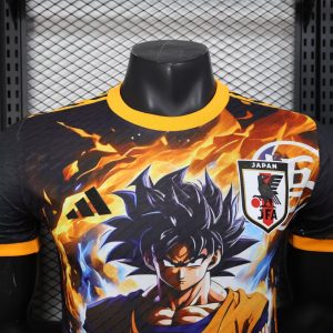 2025 Player Version Japan Special Edition Son Goku Black Yellow Football Shirt 1:1 Thai Quality