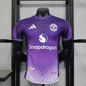2025/2026 Player Version Manchester United Special Edition White Purple Football Shirt 1:1 Thai Quality