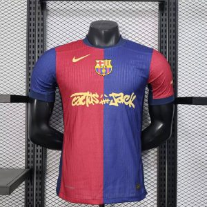 2024/2025 Player Version Barcelona Cockroach Travis Scott collaboration Football Shirt 1:1 Thai Quality