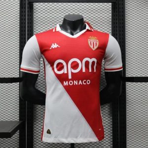 2024/2025 Player Version Monaco Home Football Shirt 1:1 Thai Quality