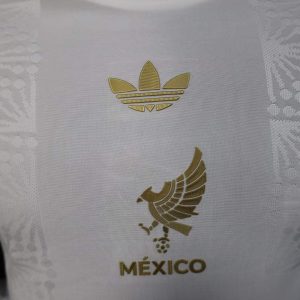 2025 Long Sleeve Player Version Mexico National Special Edition Gold Cup White Football Shirt 1:1 Thai Quality