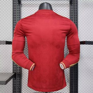 2025/2026 Long Sleeve Player Version Bayern Munich 125th Anniversary Red Football Jersey 1:1 Thai Quality