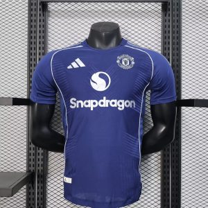 2025/2026 Player Version Manchester United Special Edition Blue Football Shirt 1:1 Thai Quality