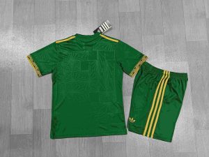 2025 Kids Size Mexico Special Edition Gold Cup Green Football Shirt 1:1 Thai Quality